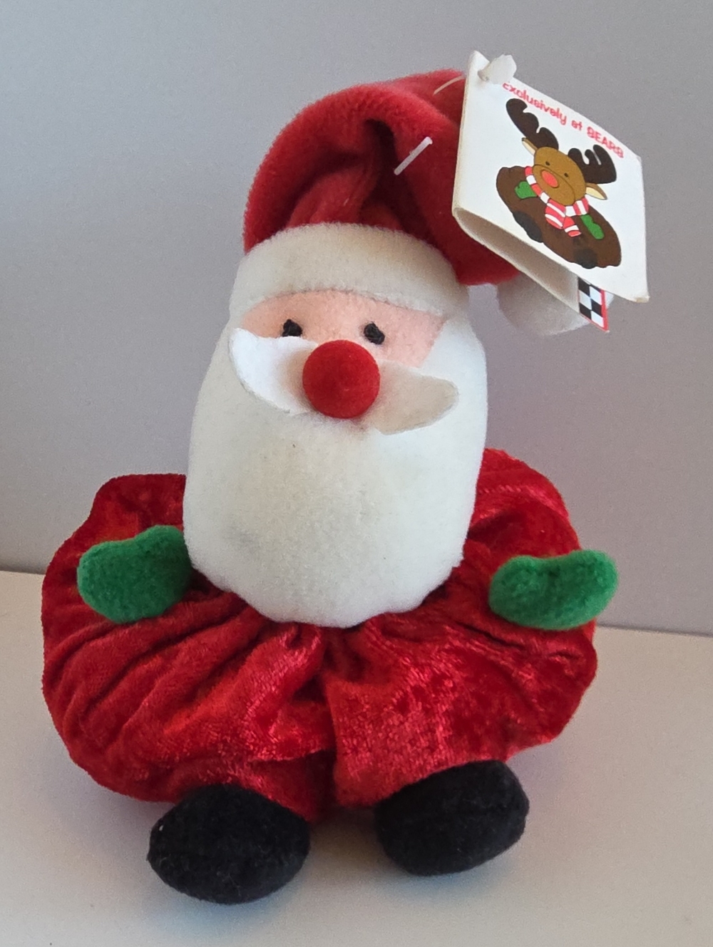 Vintage Sears Santa Claus Christmas 5" Bean Bag Plush